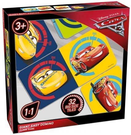 GRA LOGICZNA GIGANTYCZNE DOMINO AUTA CARS 3 TACTIC