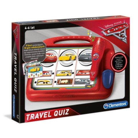 Cars Auta 3 travel quiz gra mówiące pióro Clementoni