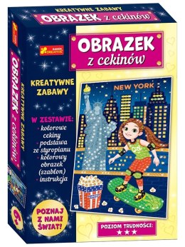 Podróże New York USA cekinowy obrazek RANOK