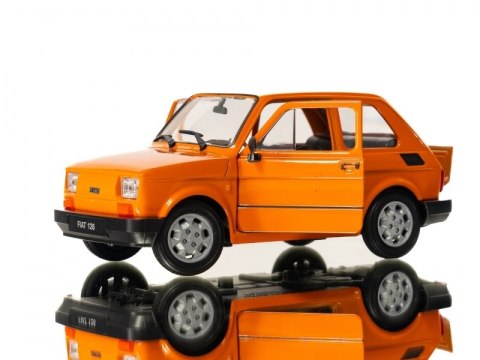 WELLY MALUCH FIAT 126P 1:21 SAMOCHÓD KOLEKCJONERSKI pomarańc