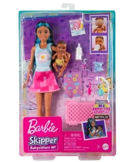 Lalka Barbie Opiekunka Zestaw Usypianie maluszka