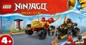 Klocki Ninjago 71789 Bitwa samochodowo-motocyklowa między Kaiem a Rasem